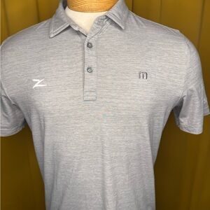 Travis Mathew Heather Gray Polo Shirt